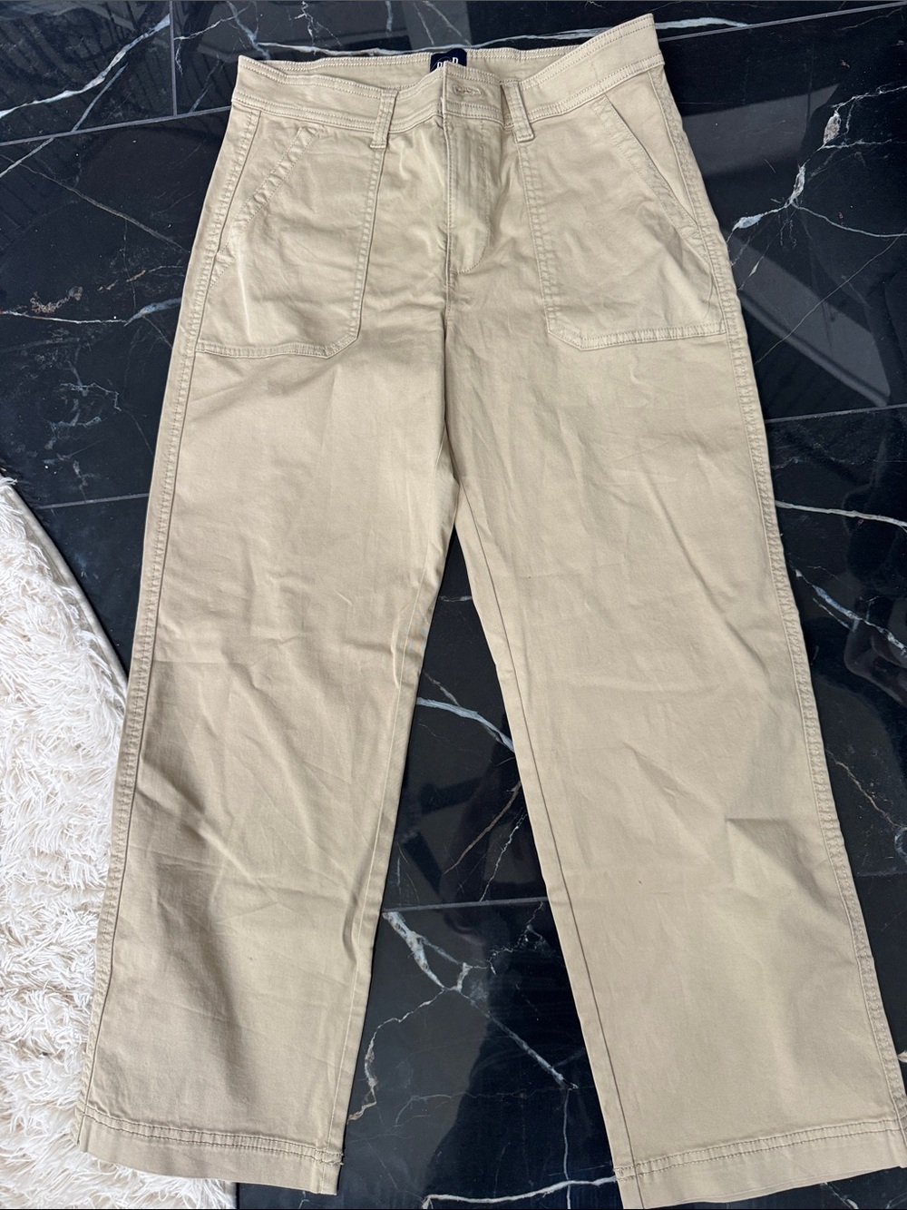 GAP Men's Beige Work Chinos